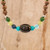 Mixed Beaded Necklace from Costa Rica 'Corcovado Color'