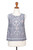 Hand Made Sleeveless Cotton Ikat Blouse from Bali 'Grey Gardens'