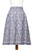 Hand Woven Cotton Midi Ikat Skirt from Bali 'Grey Gardens'