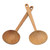 Handmade Teak Wood Serving Spoons from Bali Pair 'Big Dipper'