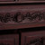 Hand Crafted Leather Jewelry Chest 'Colonial Flowers'