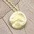 Gold-Plated Sterling Silver Round Pendant Necklace 'Golden Coin'