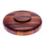 Hand Carved Raintree Wood Lazy Susan 'Spin Me Around'