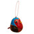 Set of 4 Dried Gourd Bird Ornaments from Peru 'Rainbow Songbirds'