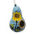 Hand Painted Dried Gourd Birdhouse 'Sunflower and Sky'