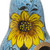 Hand Painted Dried Gourd Birdhouse 'Sunflower and Sky'
