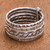 Hand Crafted Karen Silver Band Ring 'On My Mind'