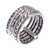 Hand Crafted Karen Silver Band Ring 'On My Mind'