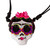 Hand Painted Catrina Skull Necklace 'Pretty Catrina'