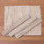 Woven Natural Fiber and Cotton Placemats Set of 4 'Balinese Mat'