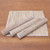 Woven Natural Fiber and Cotton Placemats Set of 4 'Balinese Mat'