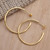 Gold-Plated Brass Half-Hoop Earrings 'Almost There'