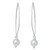 Pearl and Sterling Silver Dangle Earrings 'Precious White'