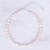 Cultured Freshwater Pearl and Sterling Silver Choker 'Mermaid Gem in Peach'