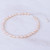 Cultured Freshwater Pearl and Sterling Silver Choker 'Mermaid Gem in Peach'