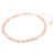 Cultured Freshwater Pearl and Sterling Silver Choker 'Mermaid Gem in Peach'
