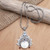 Handmade Blue Topaz and Amethyst Pendant Necklace 'Sleeping Fairy'