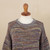 Handwoven Recycled Polyester Sweater from Peru 'Rainbow Mountains'