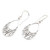 Hand Crafted Sterling Silver Dangle Earrings 'Hope Floats'