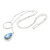 Sterling Silver and Rainbow Moonstone Pendant Necklace 'Country Rain'
