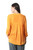 Embroidered Orange Viscose Button Front Tunic from India 'Enchanted Garden Marigold'