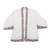 Embroidered Cotton Kimono Jacket from Bali 'Lily Blossom in White'