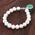 Artisan Crafted Jade and Cultured Pearl Bracelet 'Lucky Pearl'