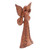Hand Carved Suar Wood Fairy Statuette 'Butterfly Queen'