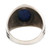 Men's Sterling Silver and Lapis Lazuli Cocktail Ring 'Falling in Blue'