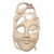 Artisan Crafted Hibiscus Wood Mask 'Abstract Woman'