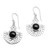 Onyx and Sterling Silver Dangle Earrings 'Midnight in Bali'