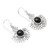 Onyx and Sterling Silver Dangle Earrings 'Midnight in Bali'