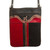 Llama-Themed Red and Black Suede Leather Sling from Peru' 'Cusco Llama'