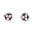 Taxco Silver Stud Earrings from Mexico 'Silver Beads'