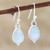 Larimar and Sterling Silver Dangle Earrings 'Quench'