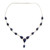 Lapis Lazuli and Sterling Silver Necklace from India 'Aura of Beauty'