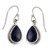 Fair Trade Sterling Silver and Lapis Lazuli Earrings 'Blue Teardrop'