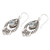 Blue Topaz and Sterling Silver Dangle Earrings 'Ice Garden'