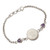 Amethyst and Sterling Silver Moon Bracelet 'Purple Moonlight'