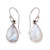 Rainbow Moonstone Earrings India Sterling Silver Jewelry 'Luminous Light'