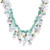 Rainbow Moonstone and Cultured Pearl Waterfall Necklace 'Underwater Kiss'