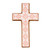 Hand-Painted Ceramic Cross from Mexico 'Faith in Coral'