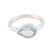 Sterling Silver and Blue Topaz Single Stone Ring 'Tropical Waters'