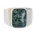 Green Jade Men's Statement Ring from Guatemala 'Virtue in Green'