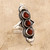 Garnet and Sterling Silver Cocktail Ring 'Berry Trio'