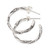 Handmade Sterling Silver Half-Hoop Earrings 'Bamboo for You'