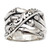 Bamboo-Inspired Sterling Silver Band Ring 'Traditional Bamboo'
