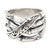 Bamboo-Inspired Sterling Silver Band Ring 'Traditional Bamboo'