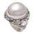 Sterling Silver and Cultured Mabe Pearl Cocktail Ring 'Balinese Glow'