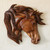 Suar Wood Horse Head Relief Panel 'Majestic Mane'